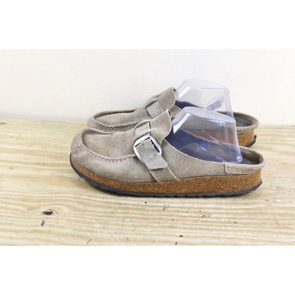 Birkenstock Clogs 41 Womens Brown Taupe Buckley Slip On Sandals Shoes